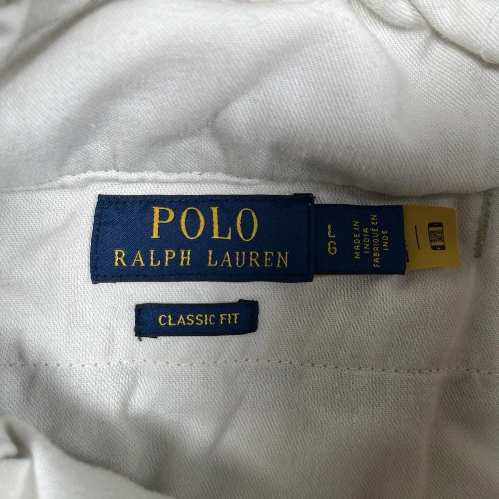 Polo Ralph Lauren Pants Mens Large Khaki Belted Chino Stretch Casual Classic Fit